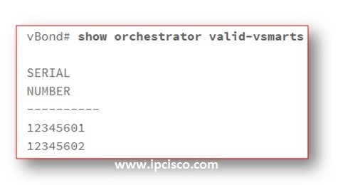 show-orchestrator-valid-vsmarts-cisco-sd-wan