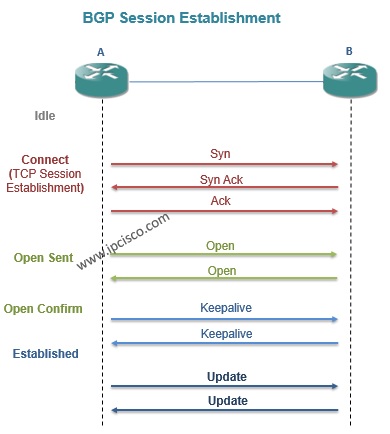 bgp (border gataway protocol) session establishment bgp (border gataway protocol) session establishment