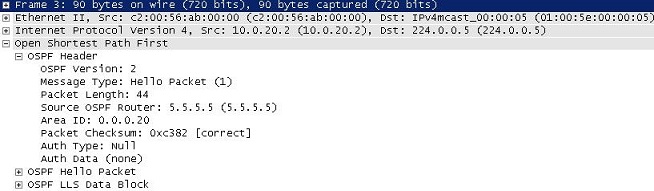 OSPF (Open Shortest Path First) Header OSPF (Open Shortest Path First) Header